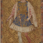 Visconti-Sforza Tarot deck Page of Wands