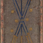 Visconti-Sforza Tarot deck Five of Wands