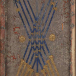 Visconti-Sforza Tarot deck Nine of Wands