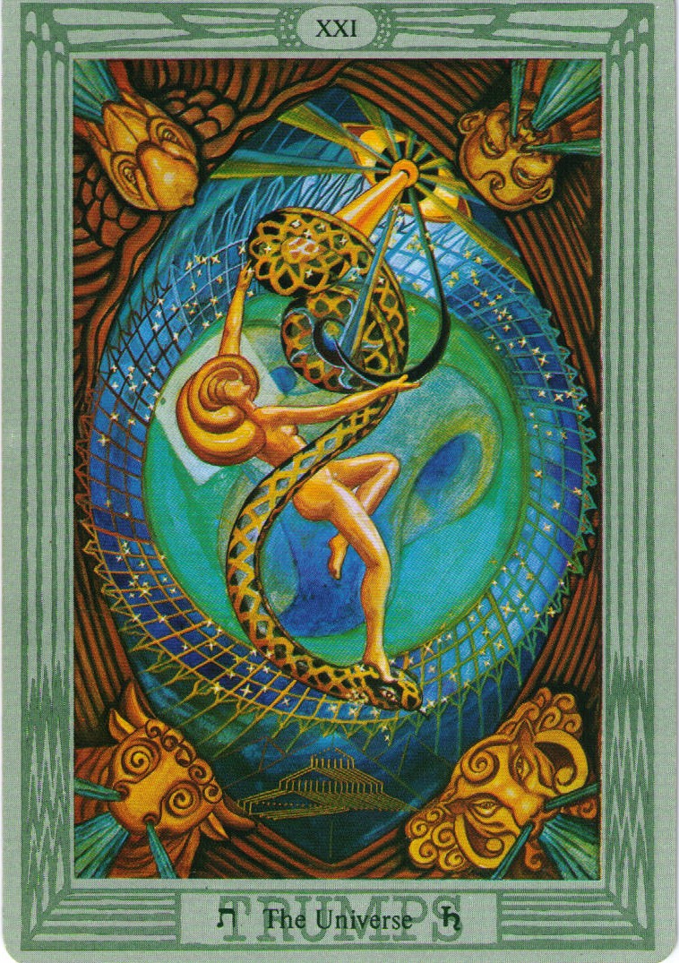 Crowley Thot Tarot 21 – Universe | Esoteric and Divinatory Tarot