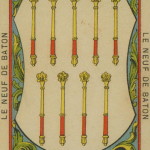 27 9 of Wands – The Etteilla Tarot, The Book of Thoth