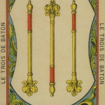 33 3 of Wands – The Etteilla Tarot, The Book of Thoth
