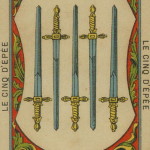 59 5 of Swords – The Etteilla Tarot, The Book of Thoth