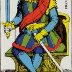 63 King of Swords Tarot d’ Epinal