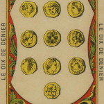 68 10 of Coins – The Etteilla Tarot, The Book of Thoth