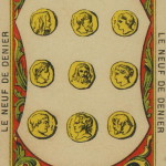 69 9 of Coins – The Etteilla Tarot, The Book of Thoth