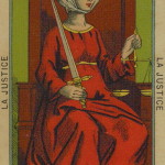 9 The Justice – Justice-Law man (Judge) – The Etteilla Tarot, The Book of Thoth