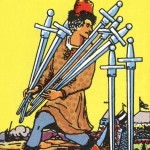 Tarot Rider-Waite 56 7 of Swords