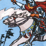 Tarot Rider-Waite 61 Knight of Swords