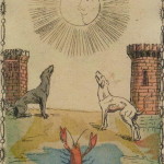 Ancient Tarot of Lombardy 18 La Luna