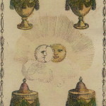 Ancient Tarot of Lombardy 31 Four of Cups