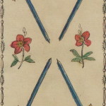 Ancient Tarot of Lombardy 38 Four of Swords