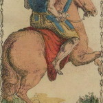Ancient Tarot of Lombardy 41 Il Cavaliere di Spade