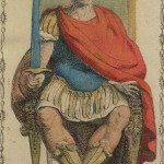 Ancient Tarot of Lombardy 43 Il Re di Spade