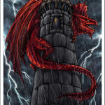 Dragon Tarot by Alecan 16 The Tower