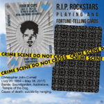 R.I.P. Rockstars Playing and Fortune-telling Cards