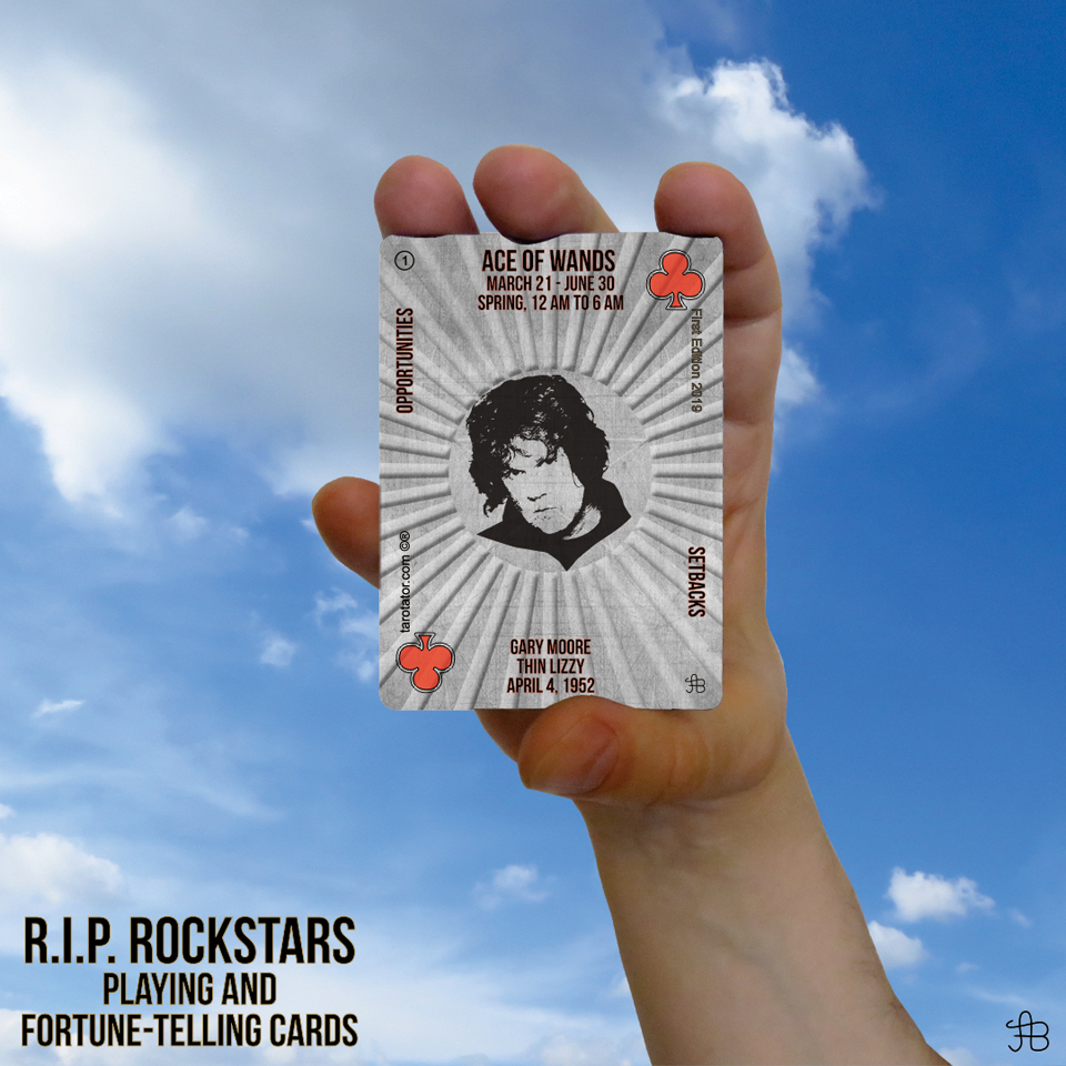 RIP Rockstars Ace of Wands Gary Moore