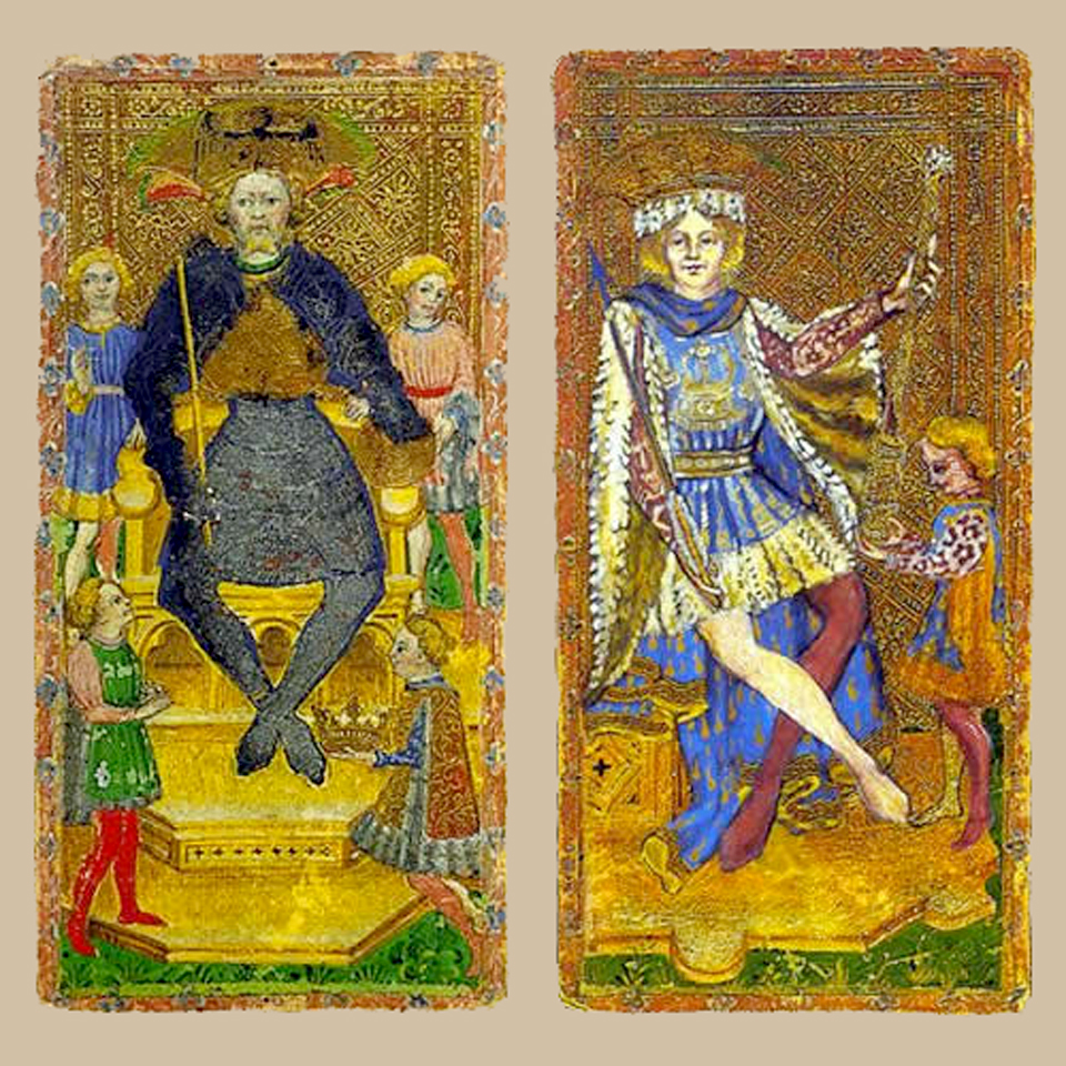The Emperor and the King of Wands (Cary-Yale Visconti)