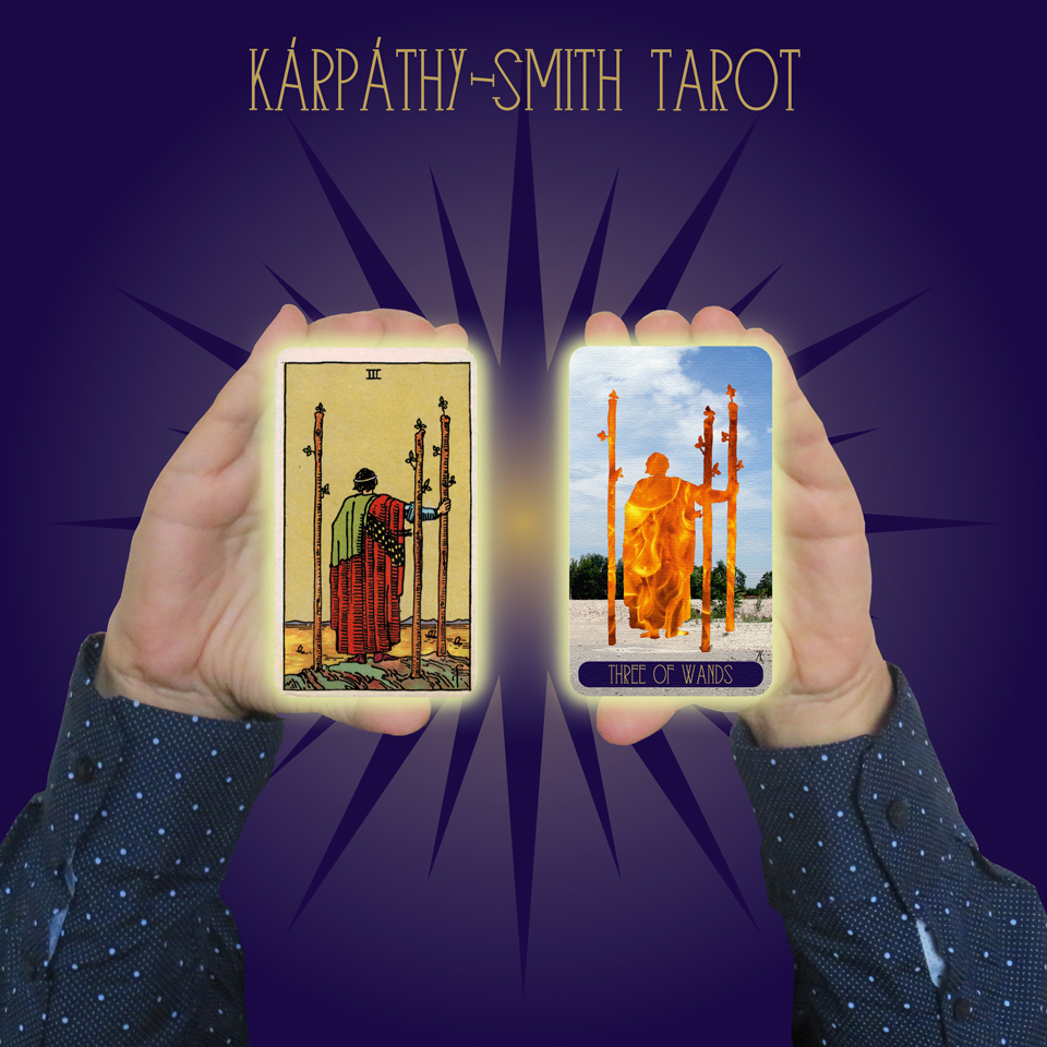 Karpathy-Smith Tarot Three of Wands
