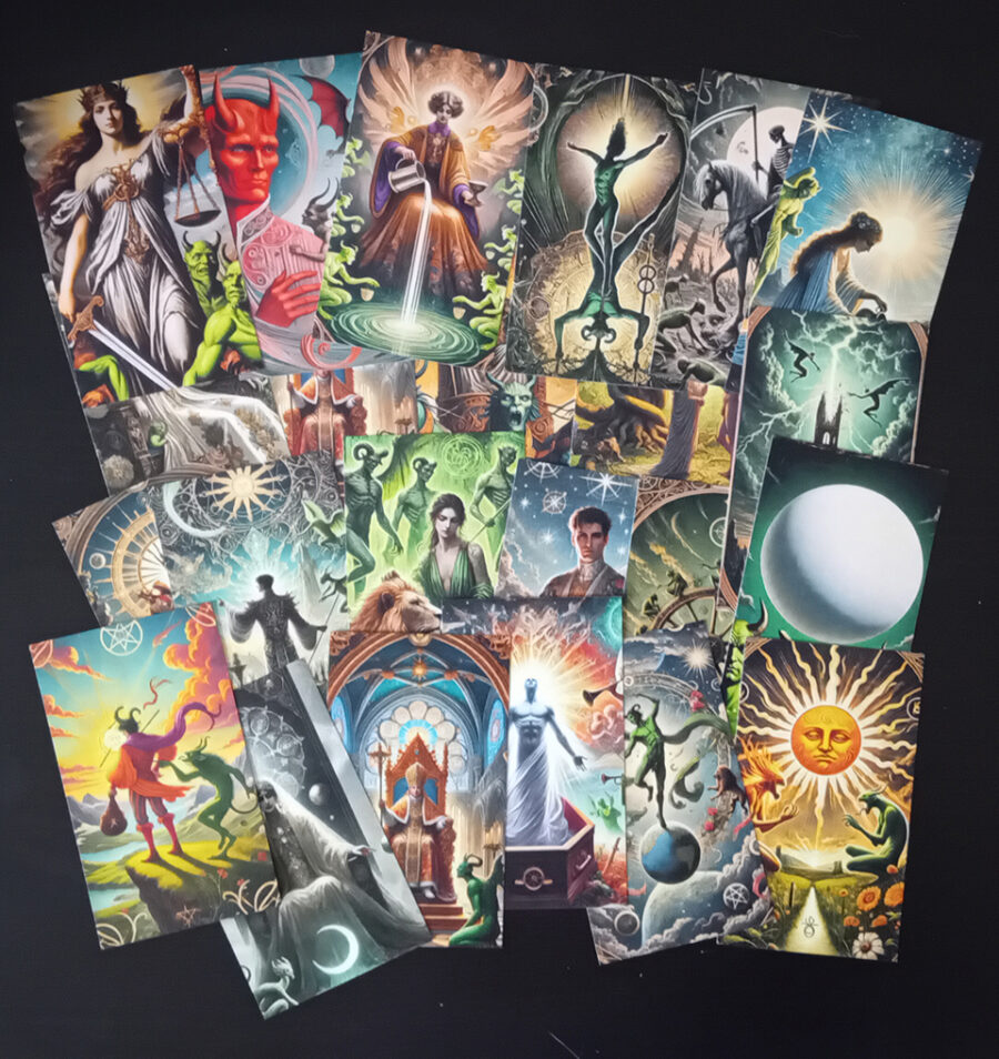 Absinthe AI, The Green Demon Tarot – Esoteric and Divinatory Tarot